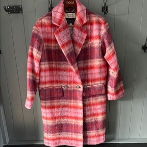 J.Crew Women's Vibrant Plaid Wool Coat